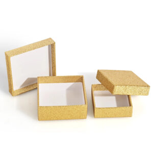 Glitter Paper Gift Boxes