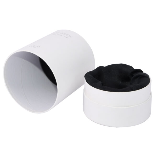 Perfume Paper Cylindrical Tube Boxes with Satin Lined Holder
