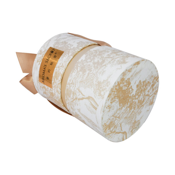 Recyclable Sustainable Round Perfume Paper Tube Box Package - Image 3