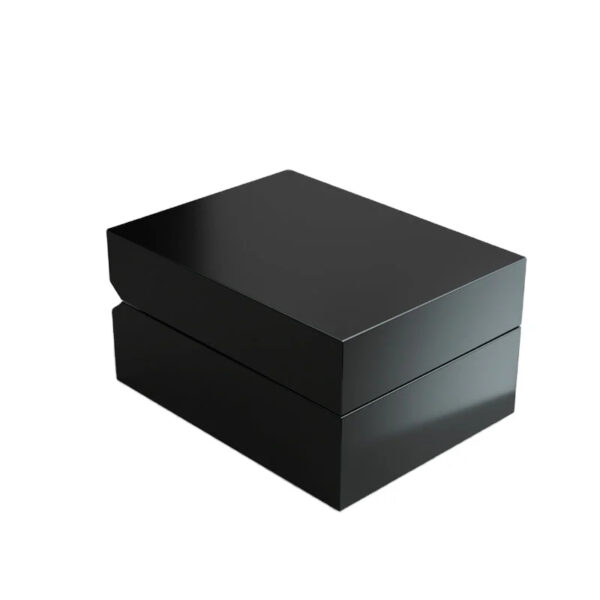 Black piano lacquer wood custom packaging perfume box Maker