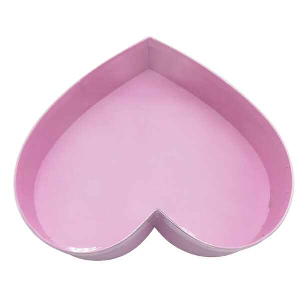 Custom Heart Shaped Cardboard Gift Box With Transparent Lid