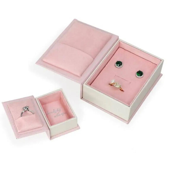 Custom jewelry boxes book shape ring box Manufacturers