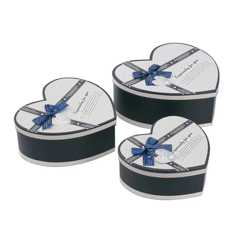 Customized Heart Shape Chocolate Gift Box with Lid Exporter