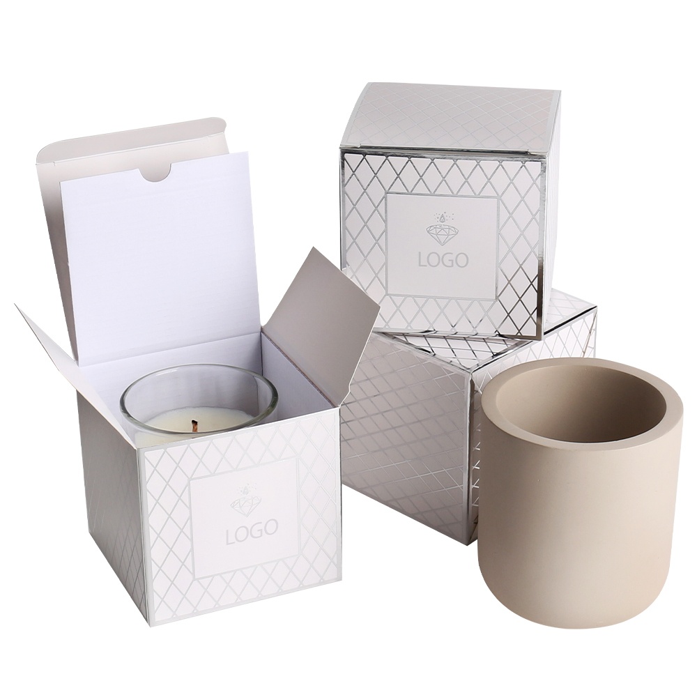 Customized square candle gift boxes Glassware box Factory