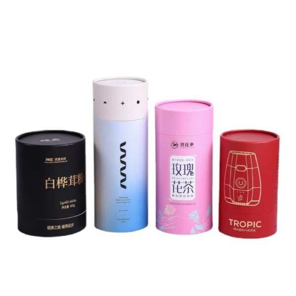 Cylinder Box Kraft Paper Jar Honey Food Packaging Box Vendor