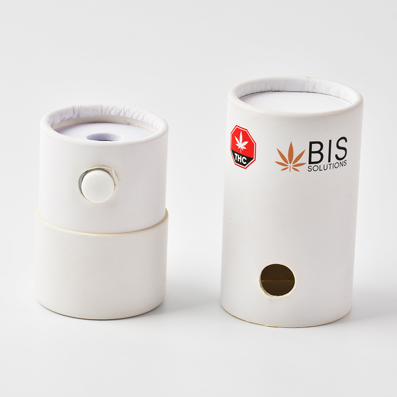 Cylinder Box With Lid Paper Tube Perfume Cosmetics Exporter