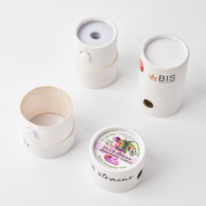 Cylinder Box With Lid Paper Tube Perfume Cosmetics Exporter