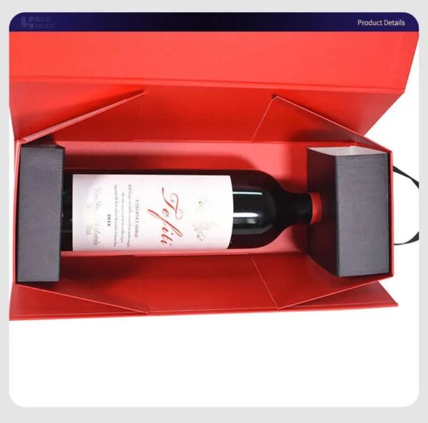 Folding gift box custom wine bottle packaging box Supplier