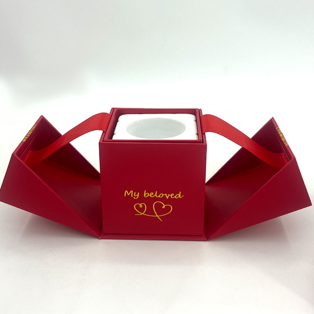 Gold stamping double door creative jewelry box Wholesale