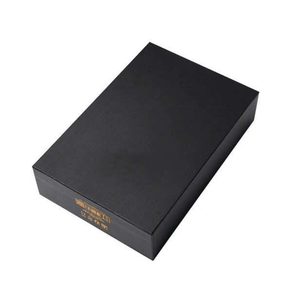 Luxury custom black perfume boxes with lids Manufacturers