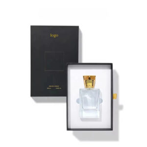Luxury custom black perfume boxes with lids Manufacturers