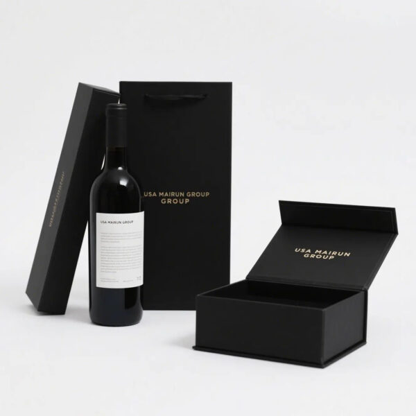 Luxury hard magnetic wine boxes packaging Manufacturing