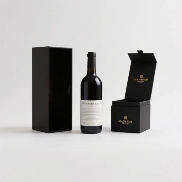 Luxury hard magnetic wine boxes packaging Manufacturing