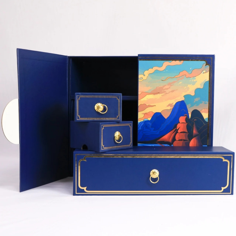 Magnetic Box Cardboard Packaging For Gourmet Pastry Gift