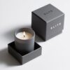 brown rigid cardboard Custom square candle gift box Maker