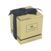 custom Hardboard square candle boxes With ribbon Factory