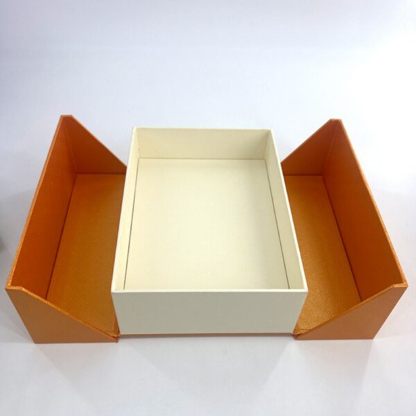 Double door wine box custom folio packaging box Supplier
