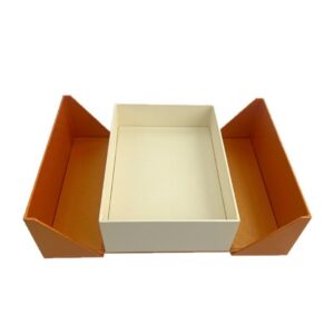 Double door wine box custom folio packaging box Supplier