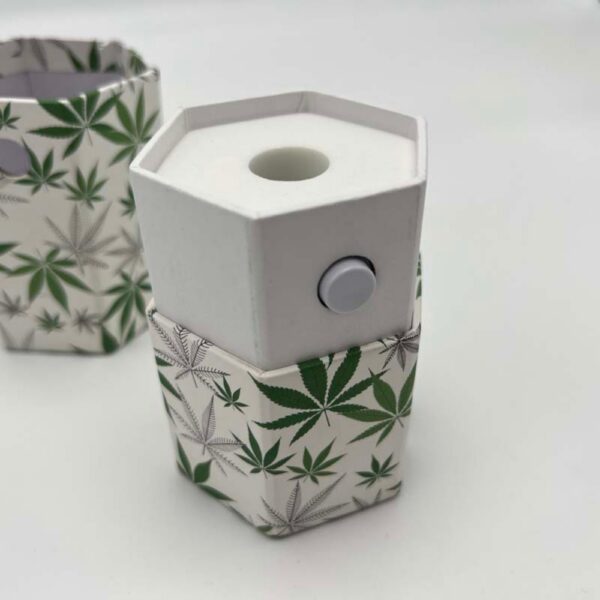 custom hexagon rigid gift boxes button closure Dealers
