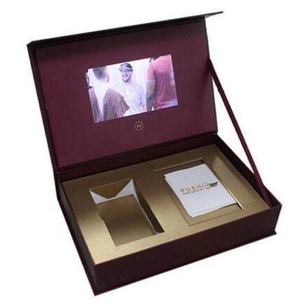 custom lcd video brochure box video gift box Suppliers