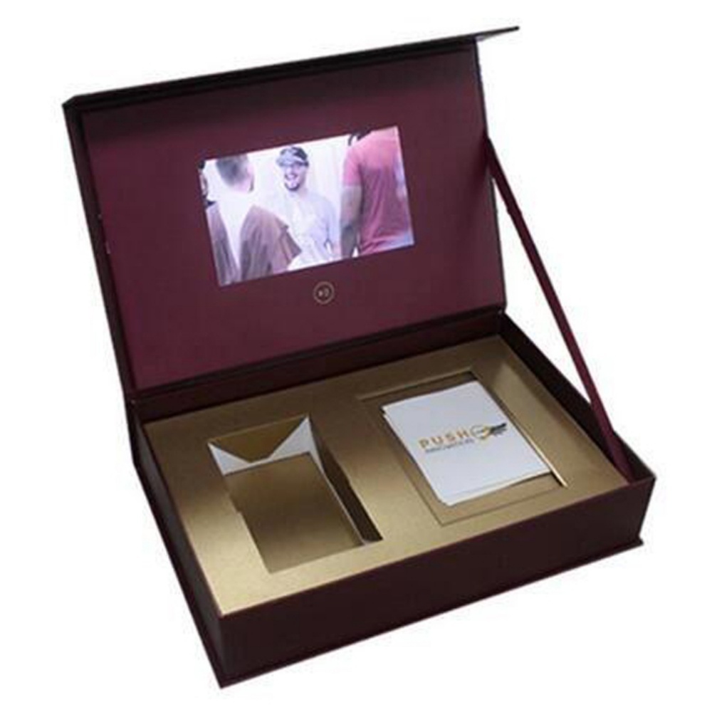 custom lcd video brochure box video gift box Suppliers