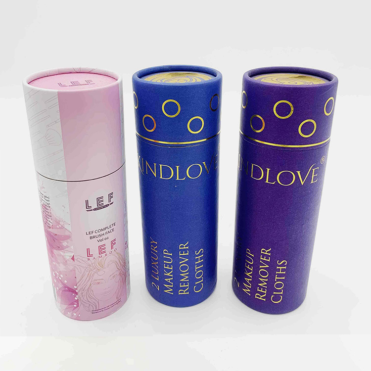 custom made Paper Tube Boxes cosmetic gift boxes Supplier
