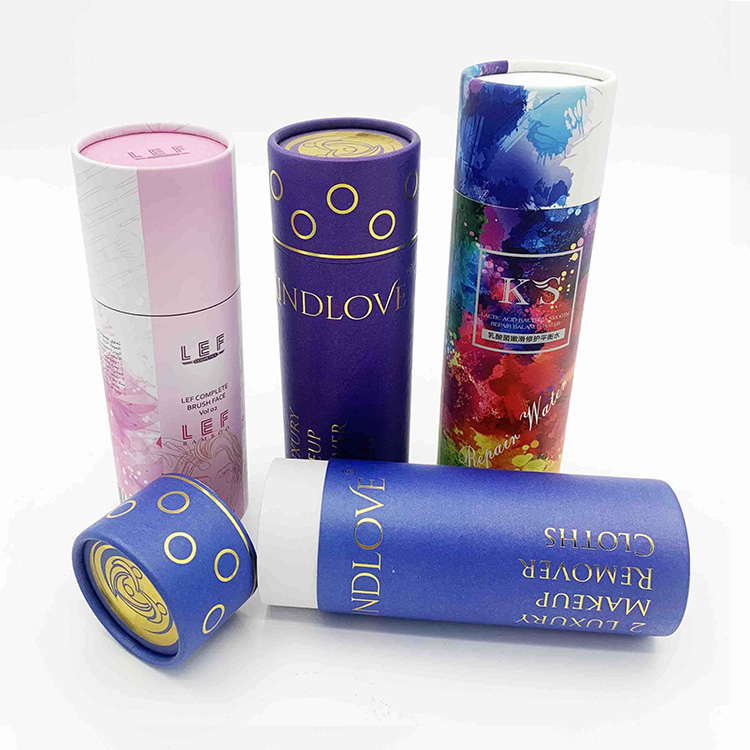 custom made Paper Tube Boxes cosmetic gift boxes Supplier