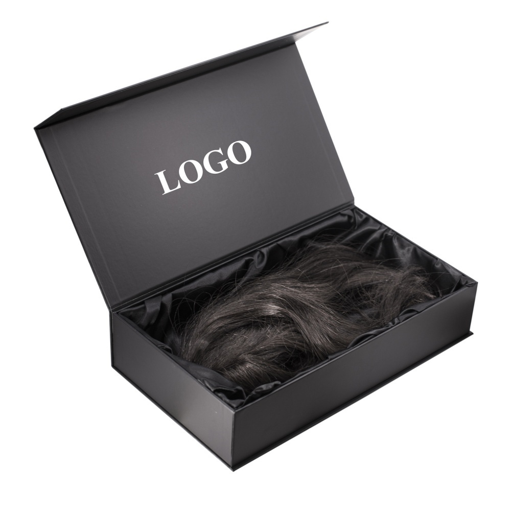 custom magnetic lid rigid wigs silk insert package Exporter