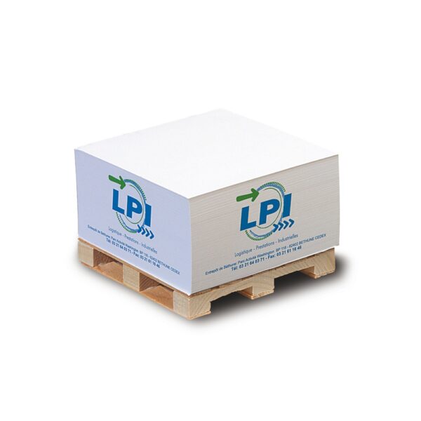 custom sticky note cube with wooden pallet Distributor