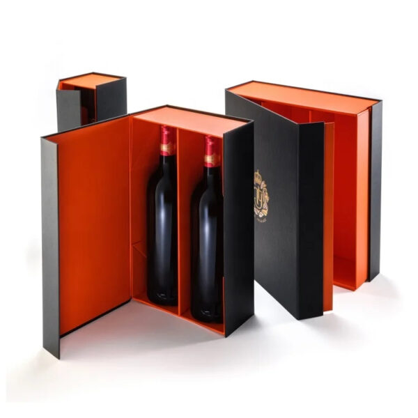 Custom Magnetic Folding Wine Cardboard Packaging Box Maker