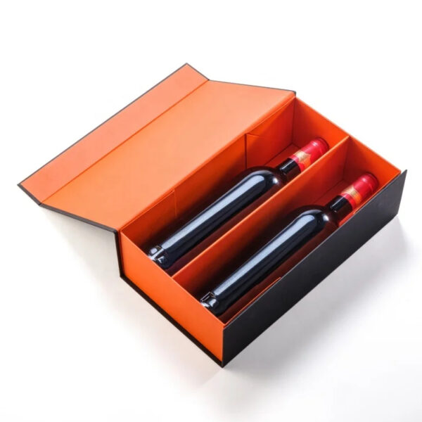 Custom Magnetic Folding Wine Cardboard Packaging Box Maker