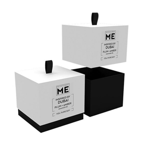 high quality custom white paper candle packaging box Maker