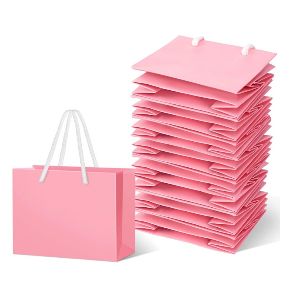 kraft paper gift bag with handles party favor bag Vendor