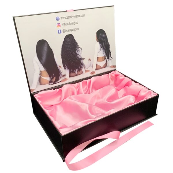 wholesale can custom logo wig hair boxes Manufacturing
