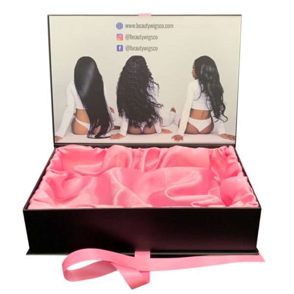 wholesale can custom logo wig hair boxes Manufacturing