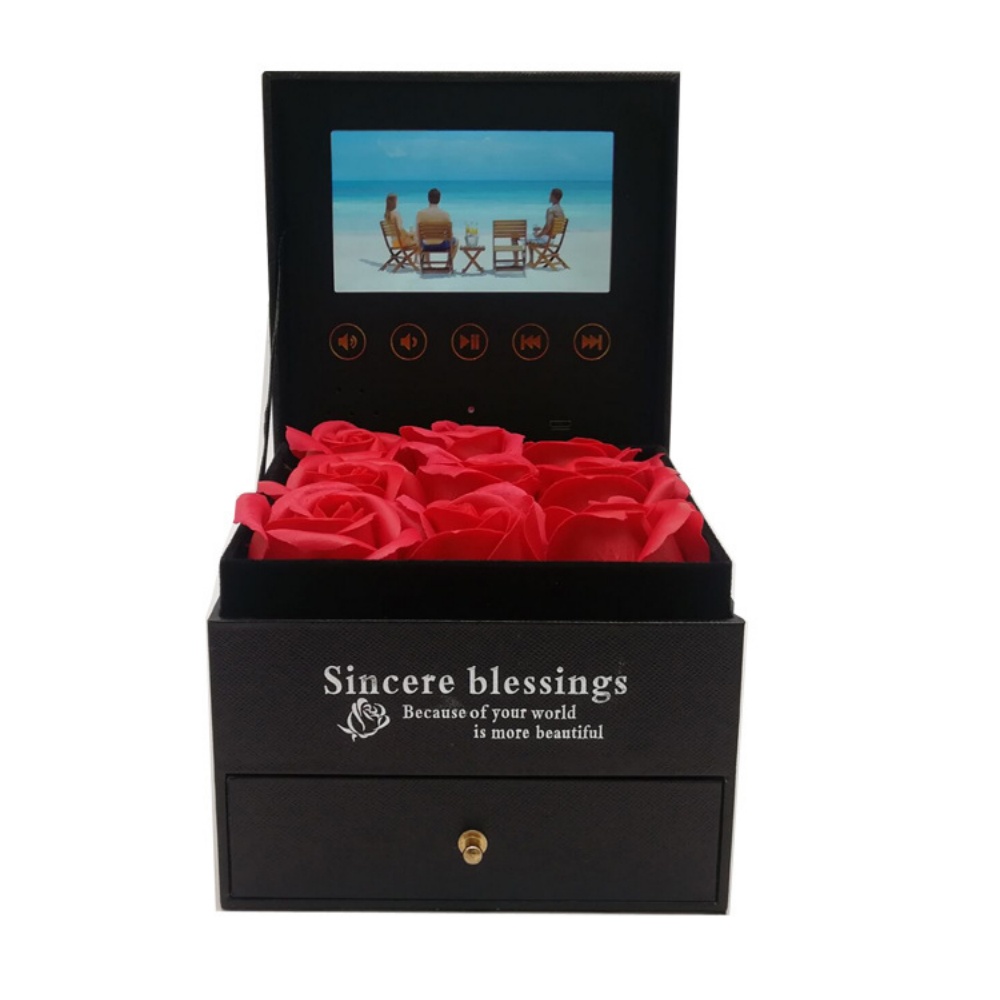 wholesale lcd video gift packaging box drawer jewelry Dealer