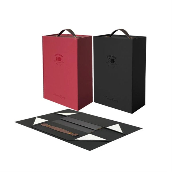 wine bottle gift box custom folding gift box Manufacturer