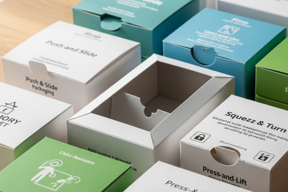 Child-Resistant Safety Packaging box