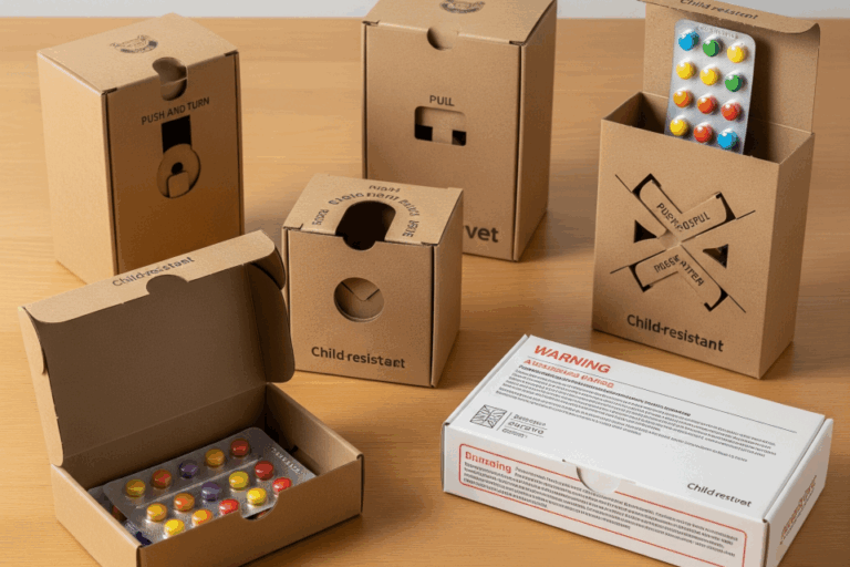 Child-Resistant Safety Packaging box