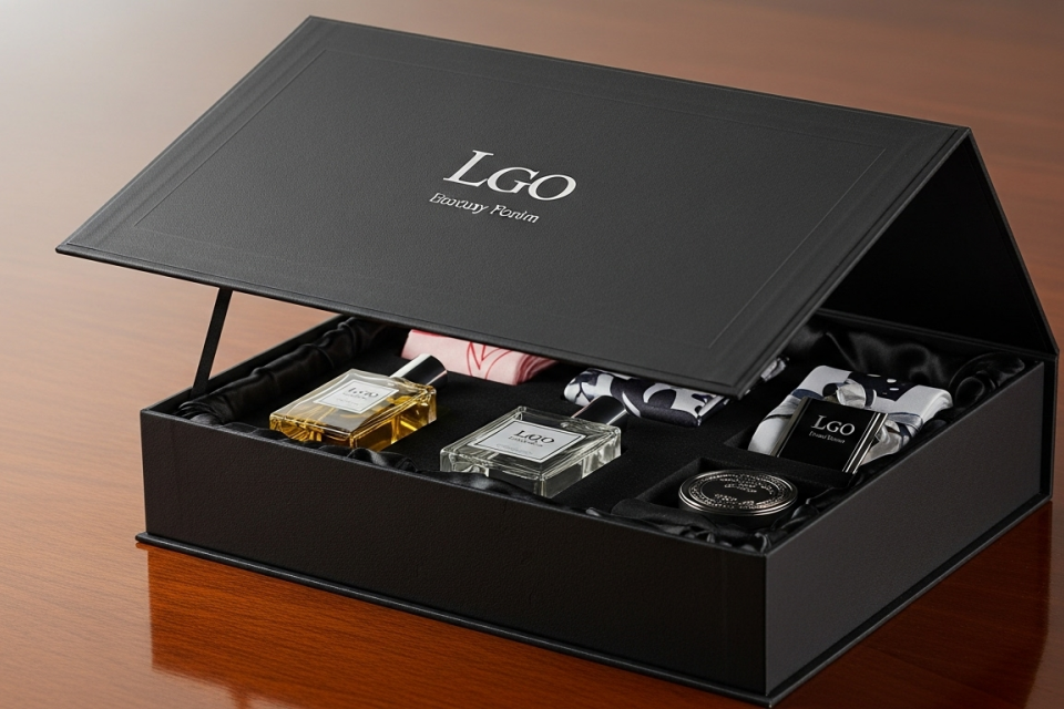 Custom flip-top gift boxes
