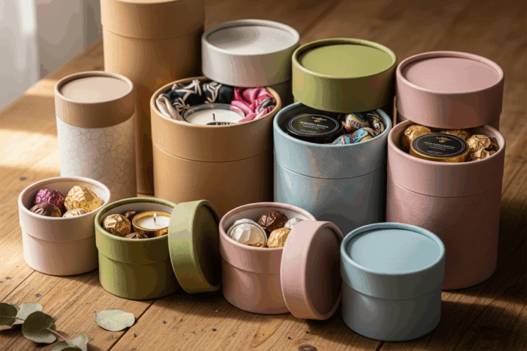 Cylindrical Packaging Tubes box