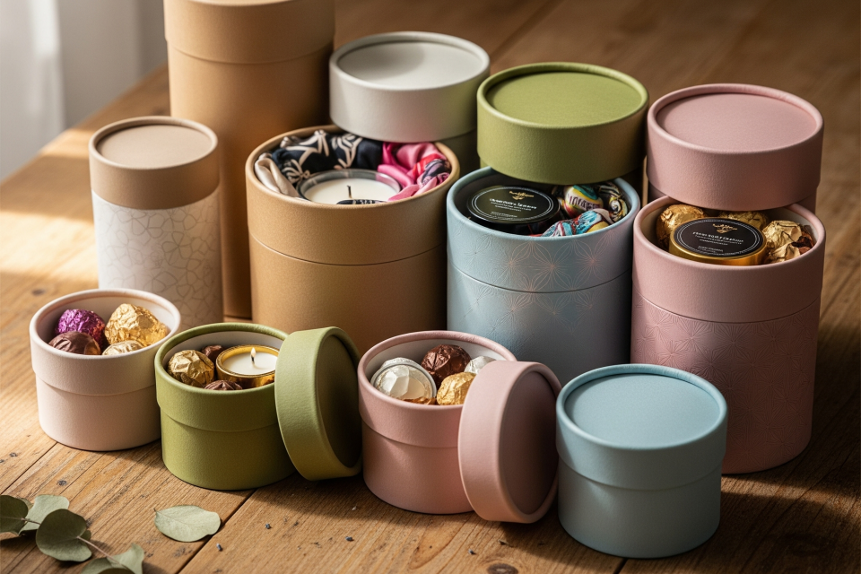 Cylindrical Packaging Tubes box