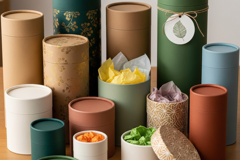 Cylindrical Packaging Tubes box