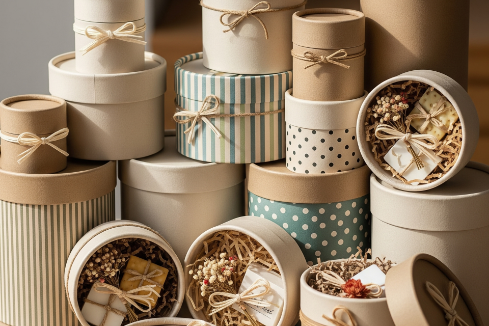 Cylindrical Packaging Tubes box