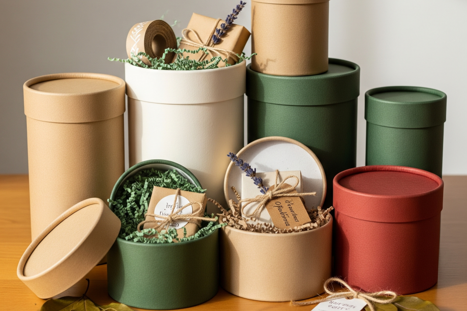 Cylindrical Packaging Tubes box