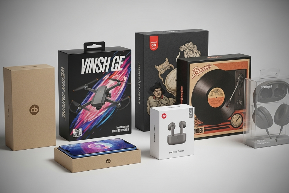 Electronic product packaging boxes
