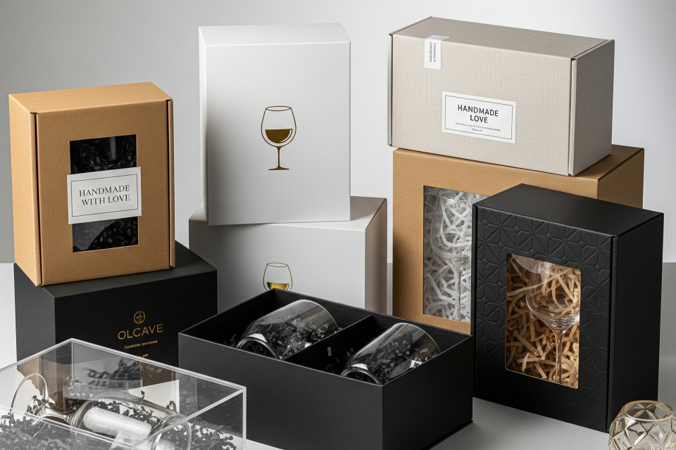 Luxury custom glass gift boxes
