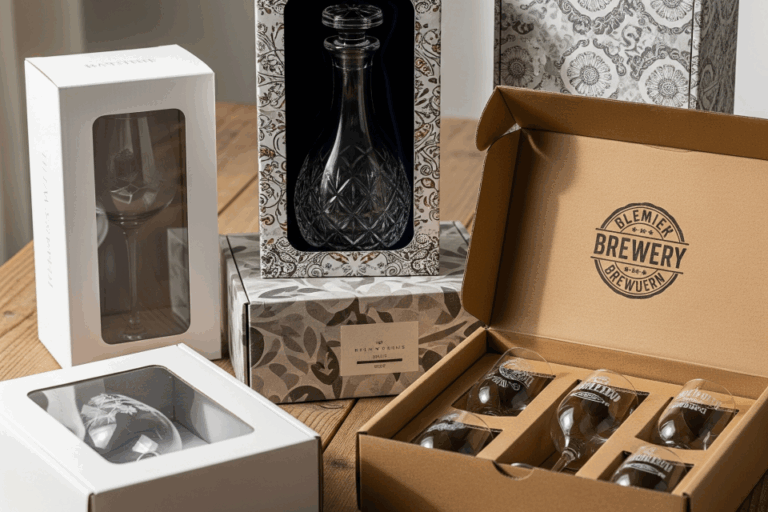 Luxury custom glass gift boxes