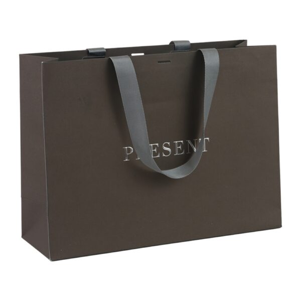 custom luxury present ribbon handle Paper Gift Bags Bulk