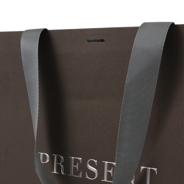custom luxury present ribbon handle Paper Gift Bags Bulk